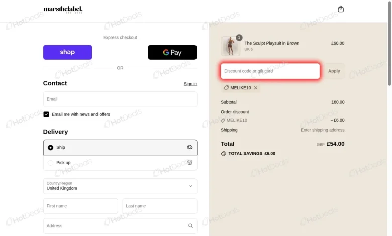 mars the label discount code