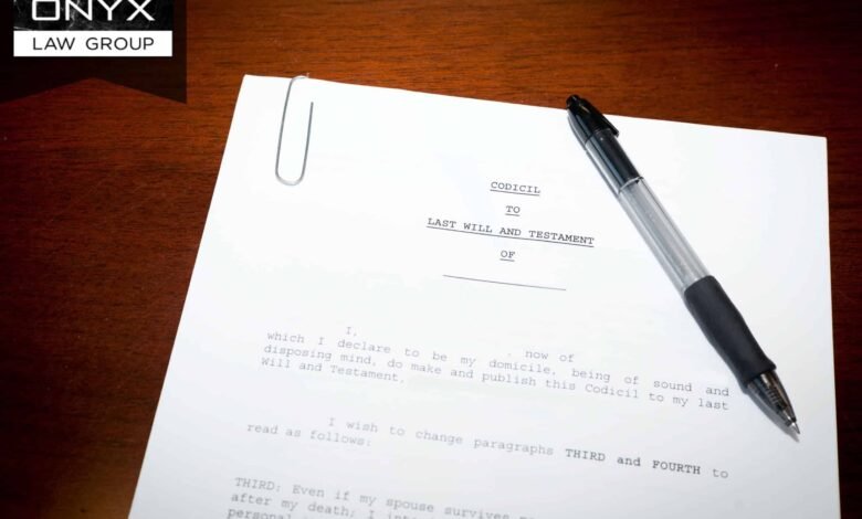 how to write a codicil to a will uk