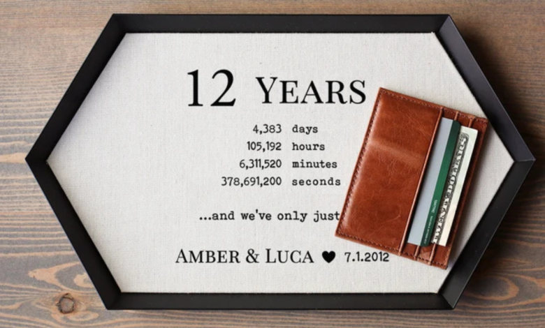 12 year anniversary gift